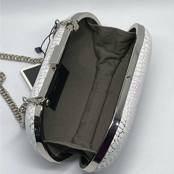 Chiara Boni Alba Metallic Leather Clutch - Picture 9 of 12